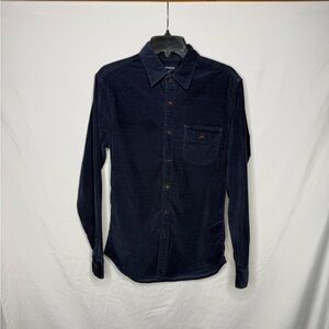 J. Crew Dark Blue Corduroy Shirt